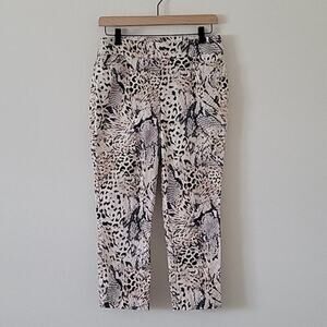 Chico's So Slimming Animal Print Brigitte Pants Size 4